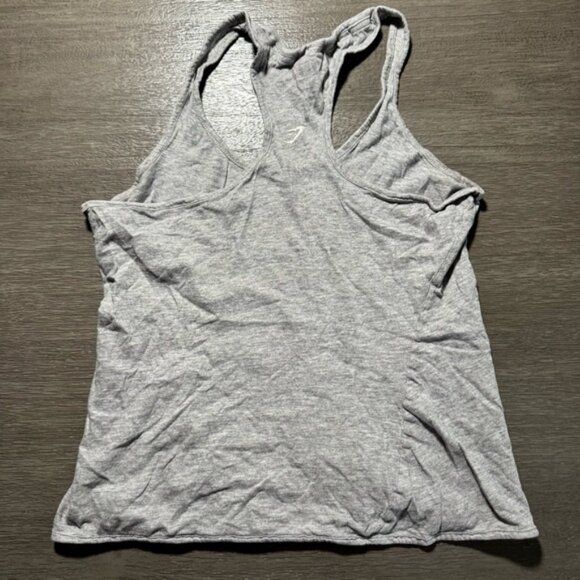 Gymshark Grey Racerback Tank Top S - Picture 2 of 8